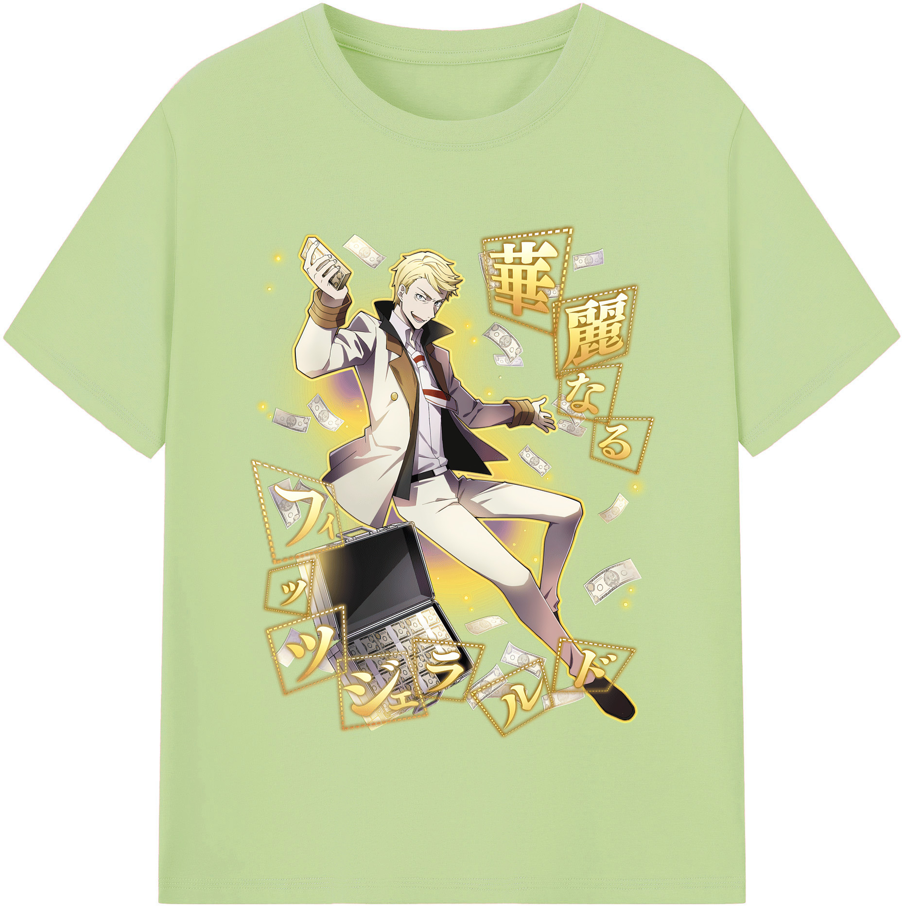 （画像用） 文豪ストレイドッグス Bungo Stray Dogs 綿100％半袖Tシャツ（フロントプリント）